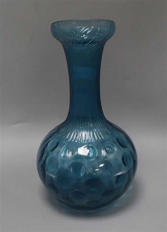 An Art glass vase, possibly Czech height 41cm